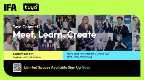 百年IFA展开幕在即涂鸦智能将携众多AI黑科技重磅亮相(图2)